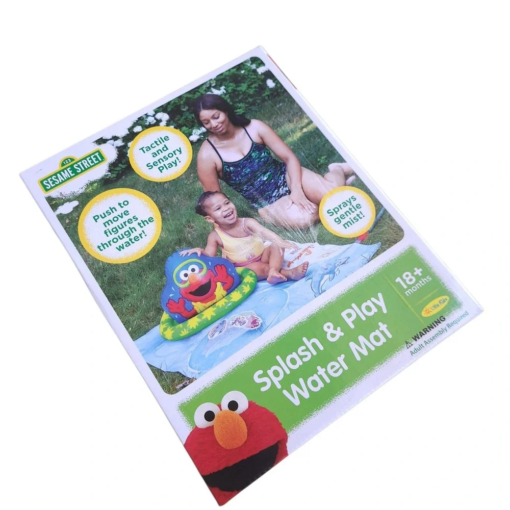 Little Kids Sesame Street Elmo Splash & Play‎ Water Mat 18+ Months